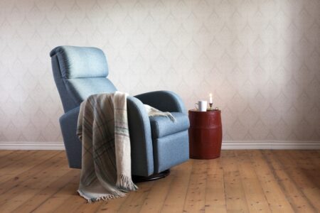 how to keep recliner from sliding on wood floor