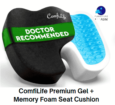 comfilife premium gel + memory foam seat cushion