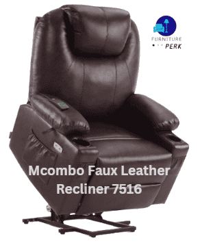 mcombo faux leather recliner 7516