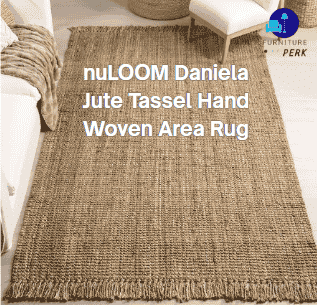 nuLOOM 3x5 Daniela Jute Tassel Hand Woven Area Rug