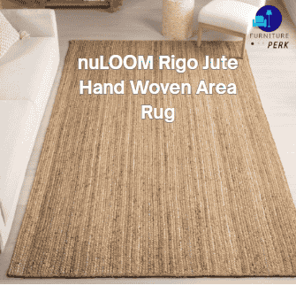 nuLOOM 9x12 Rigo Jute Hand Woven Area Rug