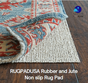 rugpadusa rubber and jute non slip rug pad